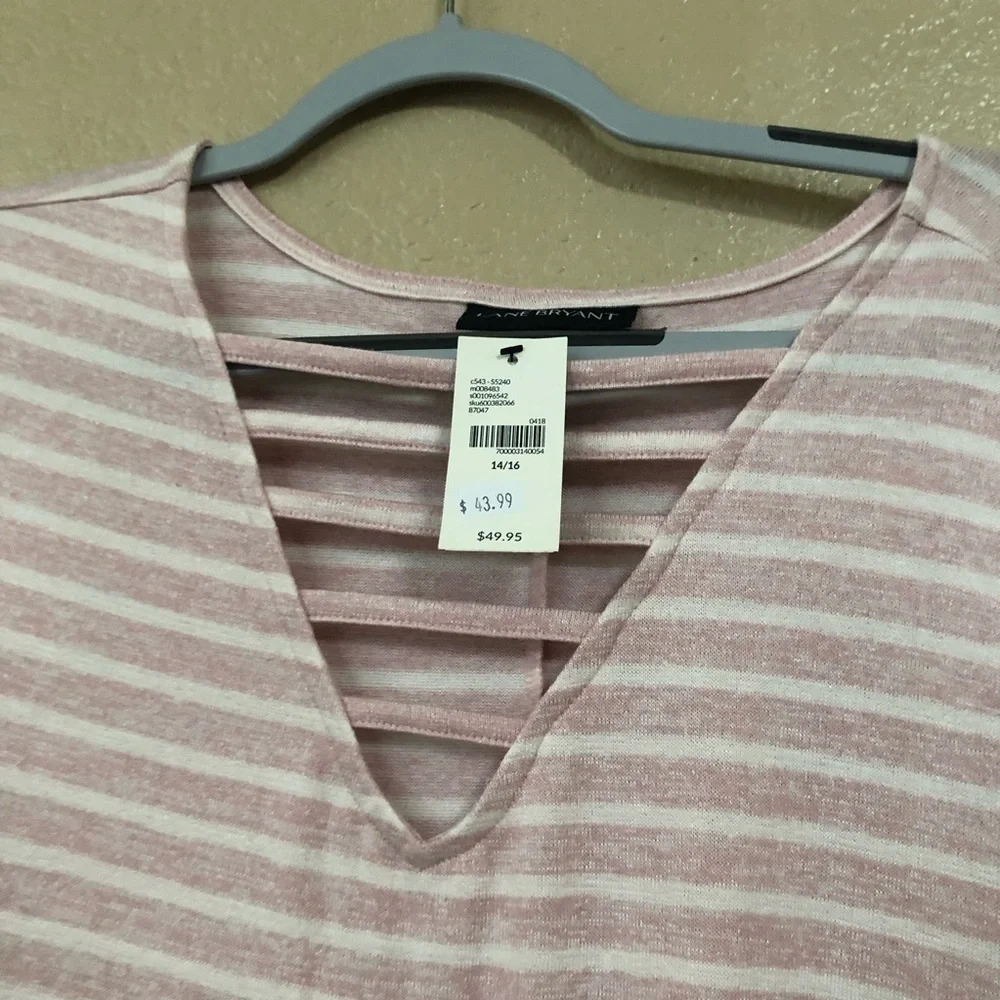 NWT Lane Bryant Stripe Dress Size 14/16 - Picture 3 of 5